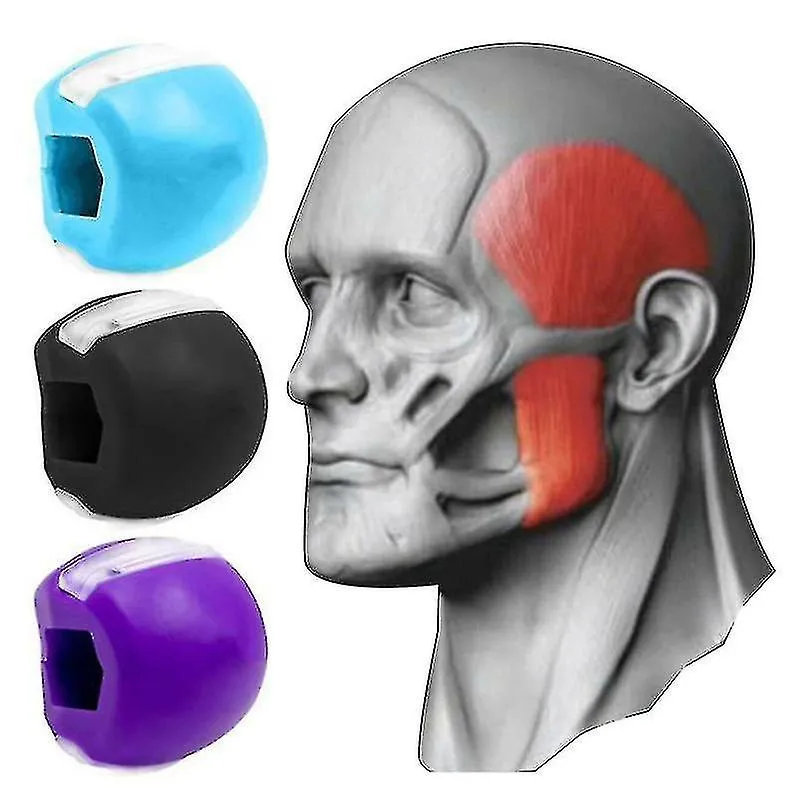 3 Pack Silicone Masseter Chew Ball Facial Muscle Jaw And Neck Muscle Exercise Ball
