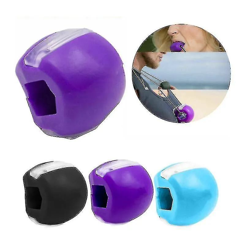 3 Pack Silicone Masseter Chew Ball Facial Muscle Jaw And Neck Muscle Exercise Ball
