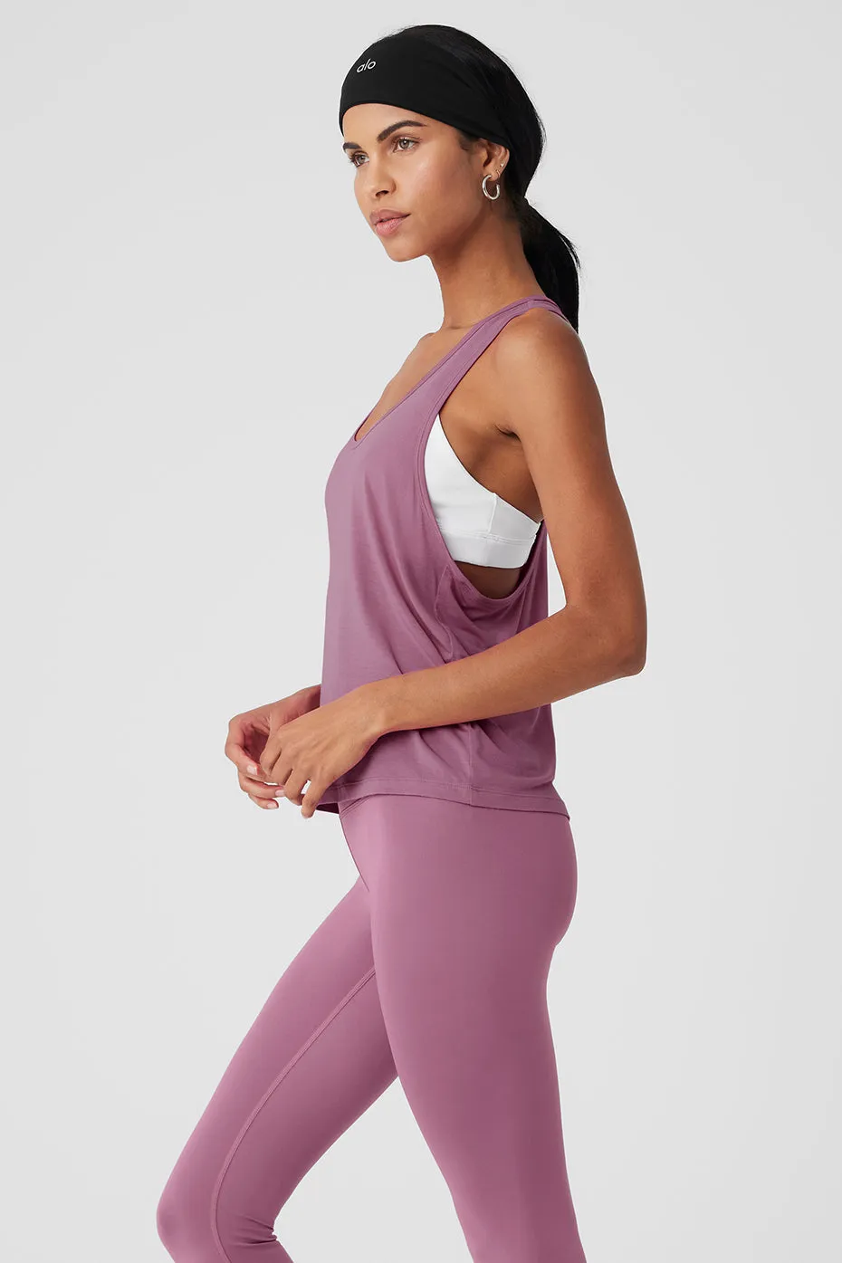 ALL DAY TANK  SOFT MULBERRY