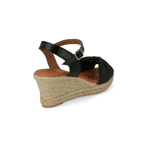 ALPARGATAS CUÑA ORIGINALES MUJER MOD. MASAKO NEGRAS