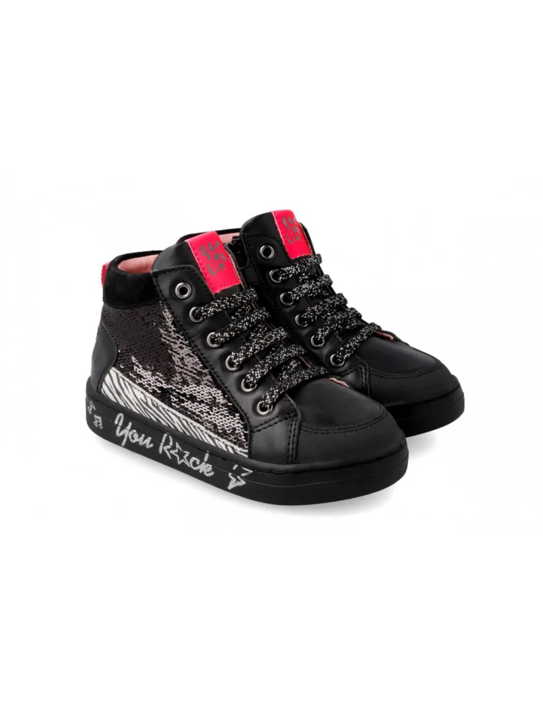 BOTAS DE NIÑA GARVALIN 221541 NEGRO
