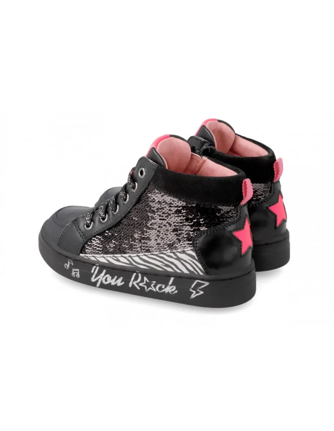 BOTAS DE NIÑA GARVALIN 221541 NEGRO