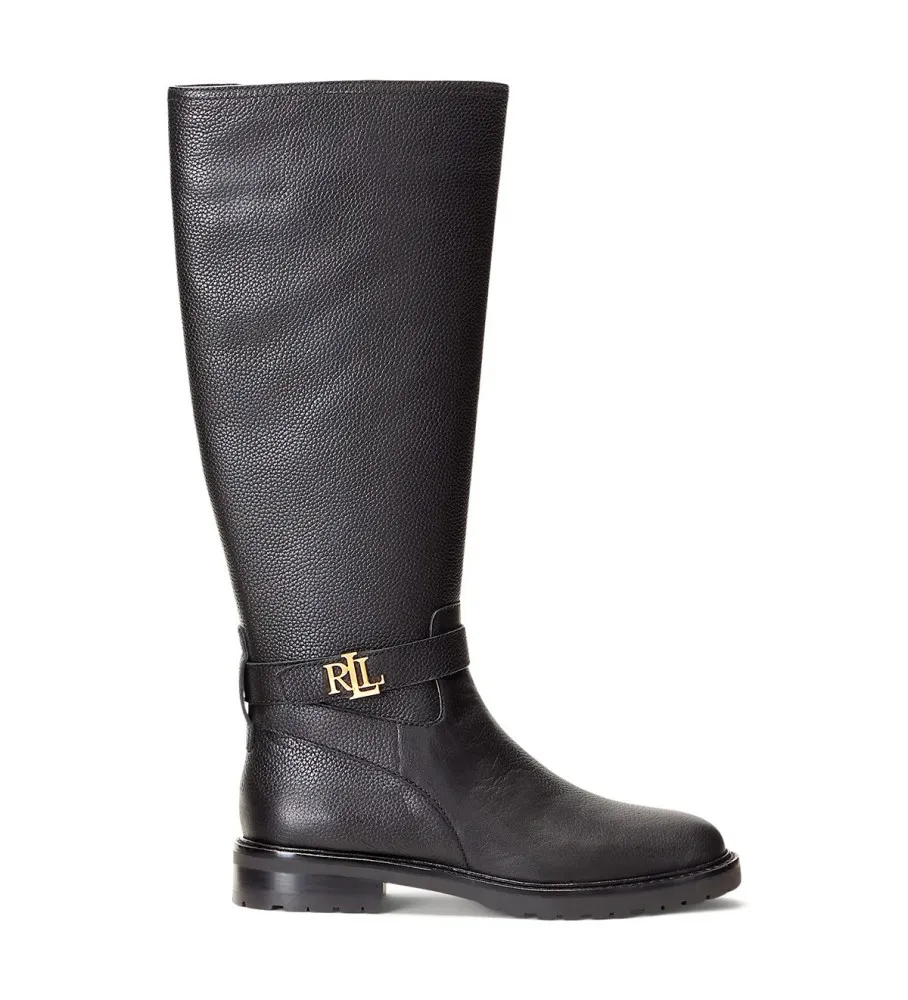Botas de Piel Hallee negro