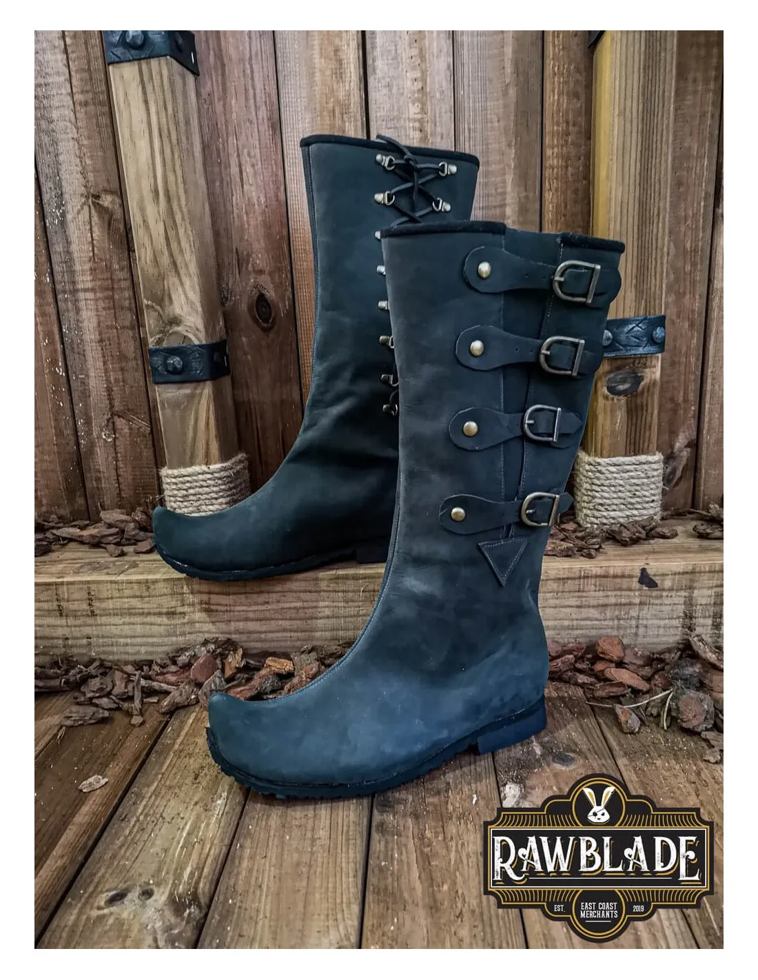 BOTAS MEDIEVALES KASPAR EXPLORADOR  NEGRAS