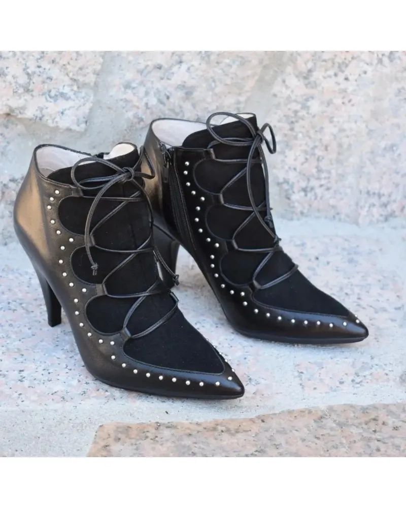 Botin de piel negro Lodi Sesamo
