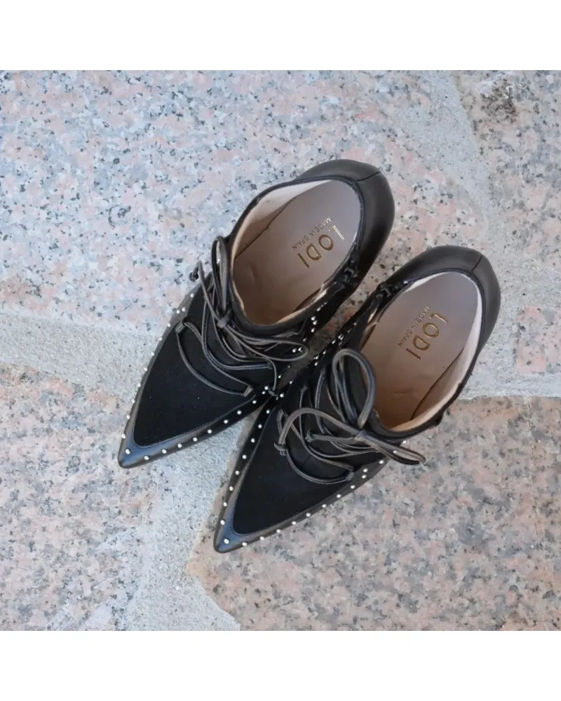 Botin de piel negro Lodi Sesamo