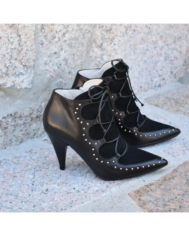 Botin de piel negro Lodi Sesamo