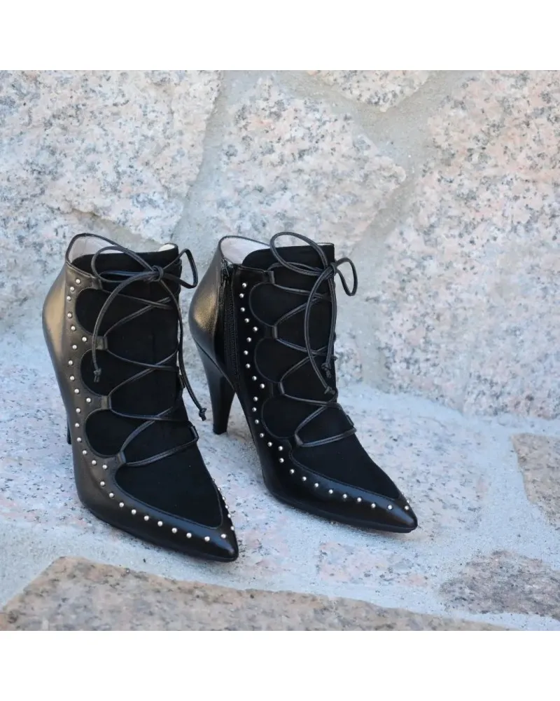Botin de piel negro Lodi Sesamo