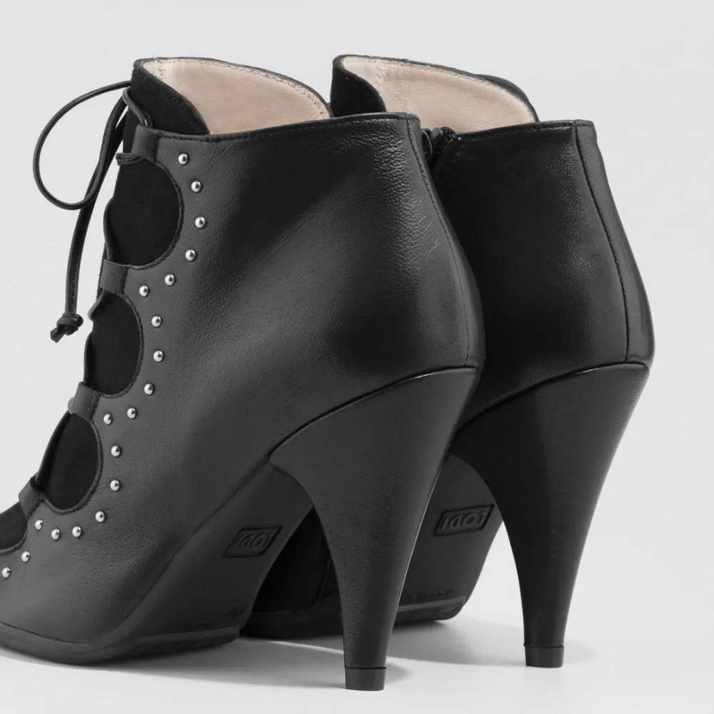 Botin de piel negro Lodi Sesamo