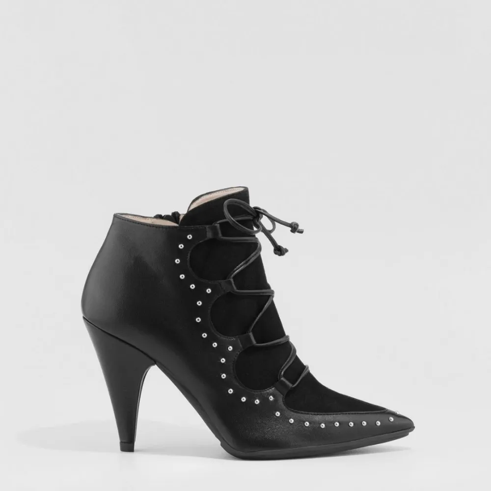 Botin de piel negro Lodi Sesamo