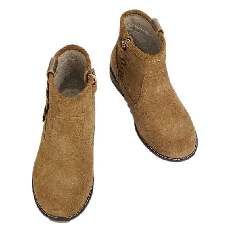 Botin Piel Corazones Mayoral Camel 46303