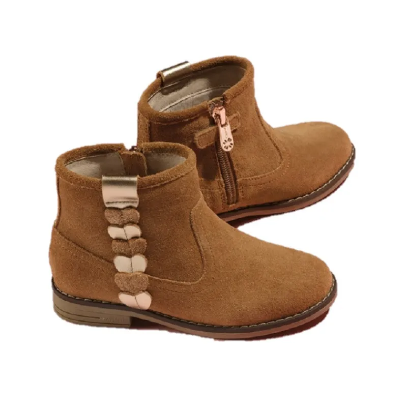 Botin Piel Corazones Mayoral Camel 46303