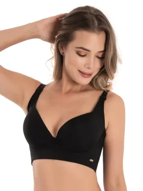 Brasier strapless copa con realce y aro