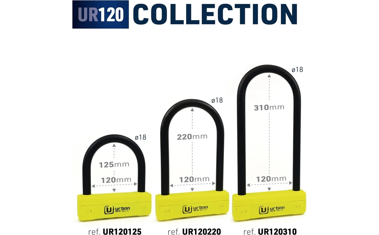 Candado Moto U Urban 120X310 Sra |UR120310|