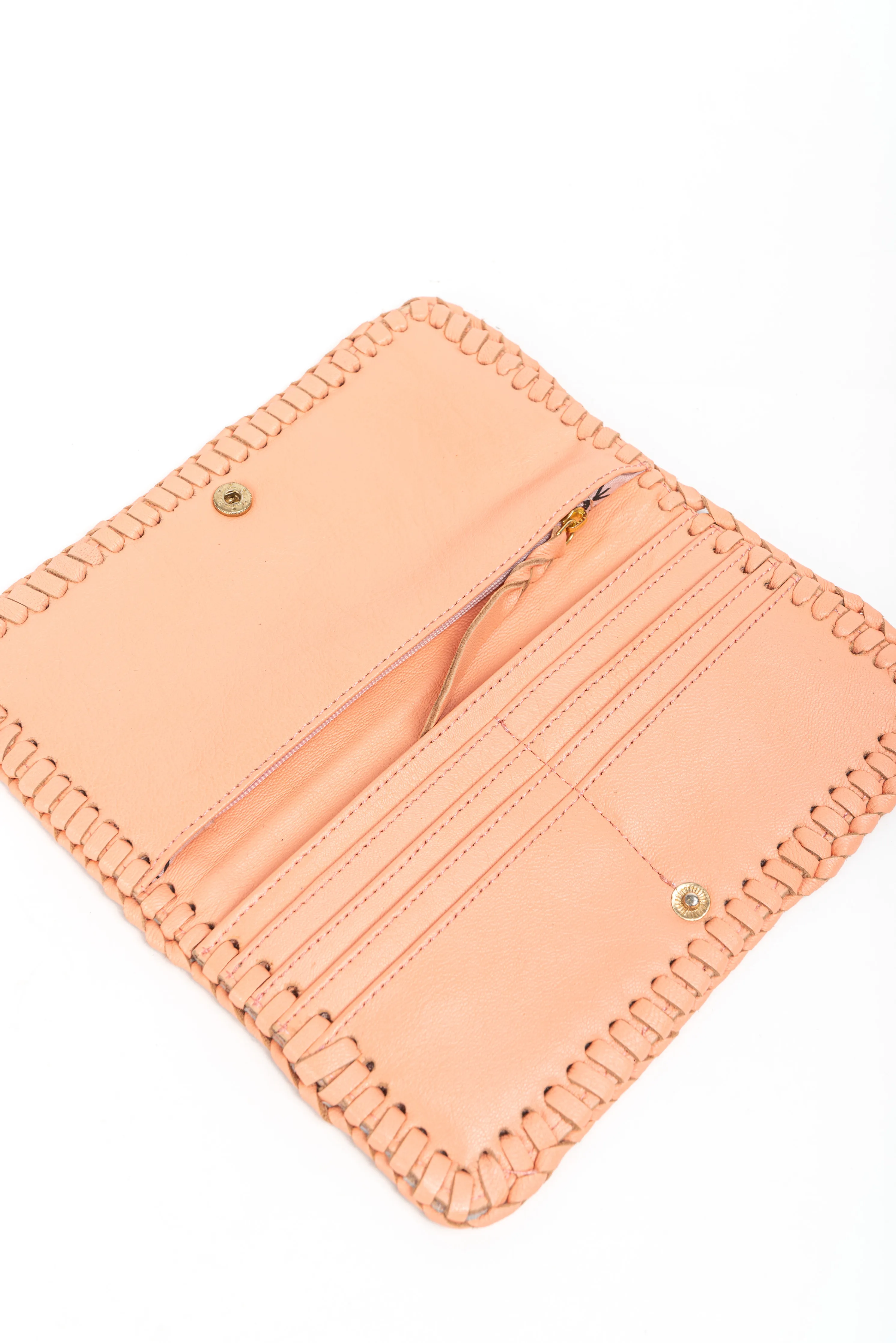 Cartera piel Joya Naranja