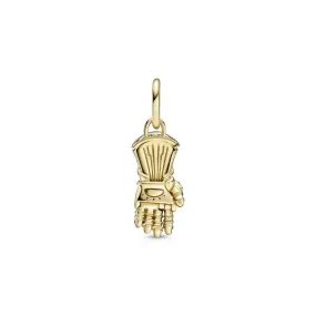 Charm Colgante con un recubrimiento en oro de 14k Guantelete del Infinito Los Vengadores de Marvel