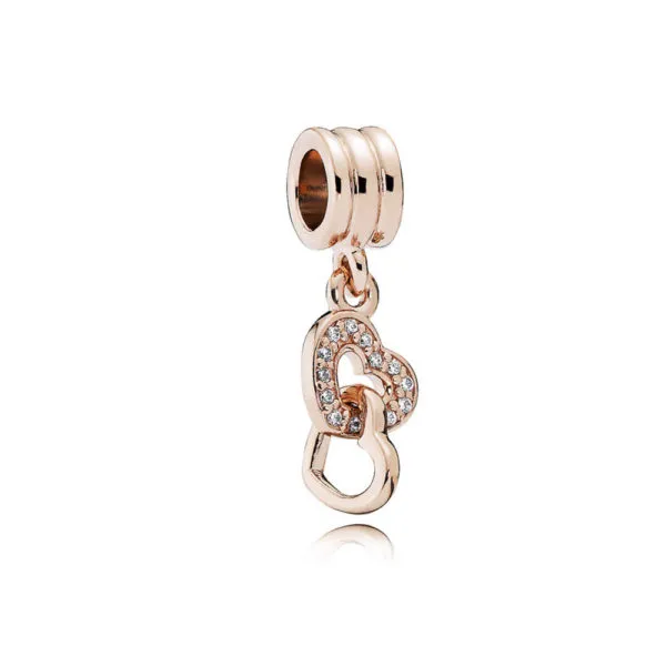 Charm Colgante Pandora Rose CorazonesEntrelazados 781242CZ