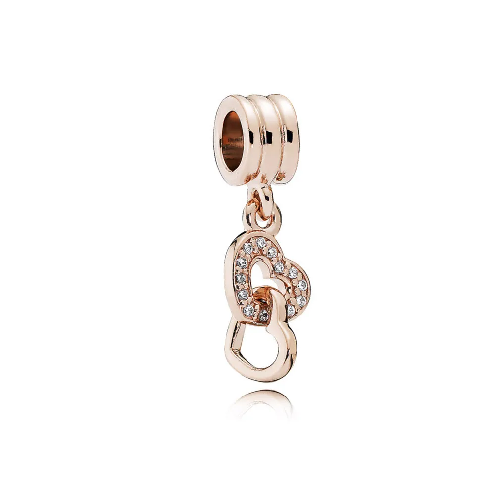 Charm Colgante Pandora Rose CorazonesEntrelazados 781242CZ