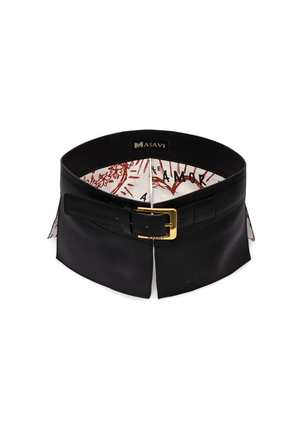 Fajin Masavi piel negro paisley
