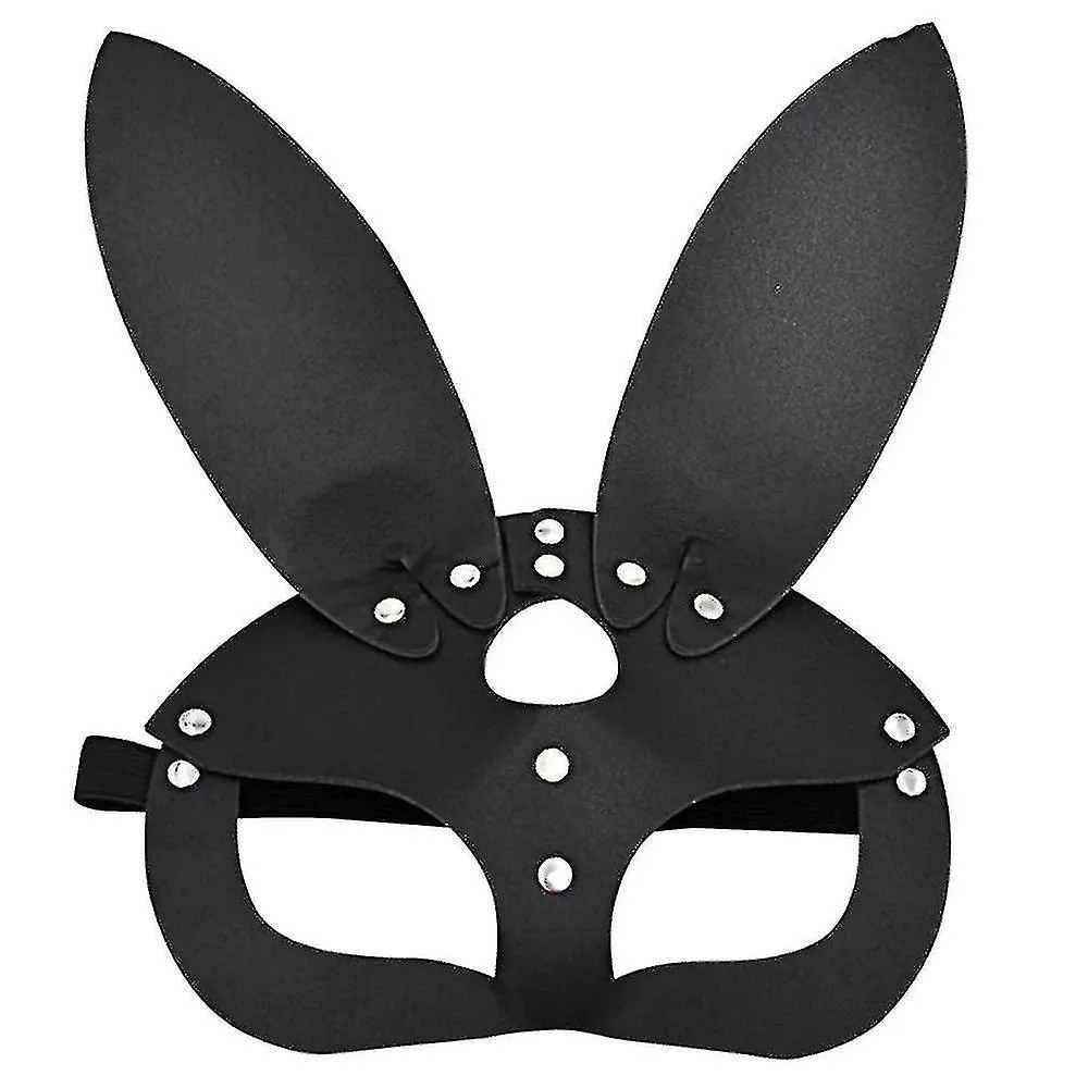 Fox / conejo Media máscara facial con diadema ajustable Mascarada Máscara de conejo Cosplay Party Club Prop