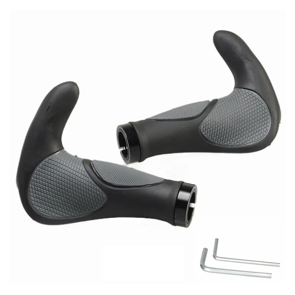 HORN ERGONOMIC BICYCLE GRIPS  WITH NONSLIP GEL/RUBBER CUSHIONING PADDING  FOR