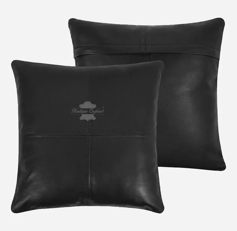 Leather Cushion Covers Pillow Case Home Bed Soft Square Size 16