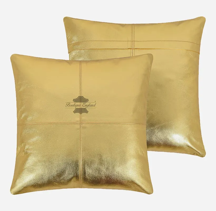 Leather Cushion Covers Pillow Case Home Bed Soft Square Size 16