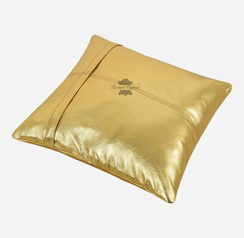 Leather Cushion Covers Pillow Case Home Bed Soft Square Size 16