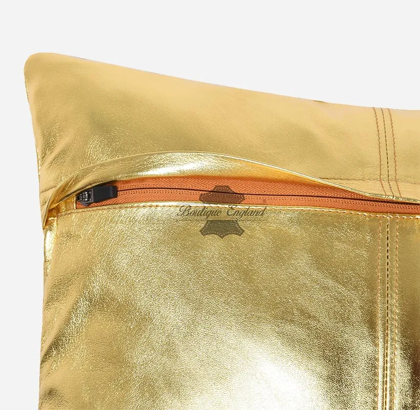 Leather Cushion Covers Pillow Case Home Bed Soft Square Size 16