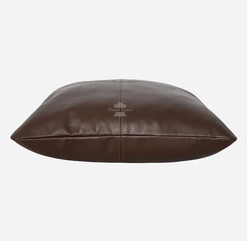 Leather Cushion Covers Pillow Case Home Bed Soft Square Size 16