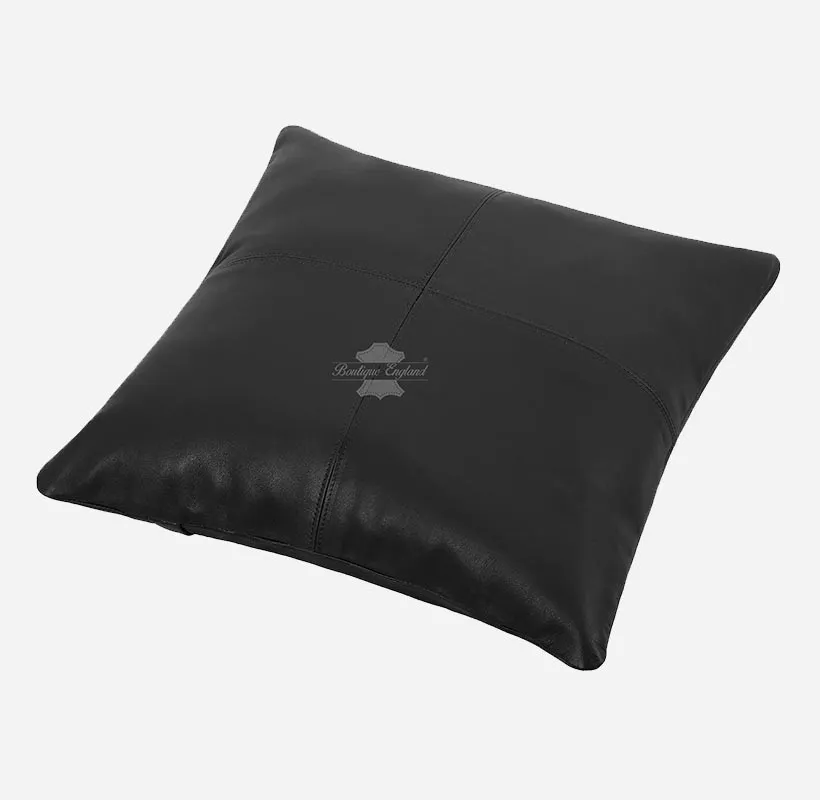 Leather Cushion Covers Pillow Case Home Bed Soft Square Size 16