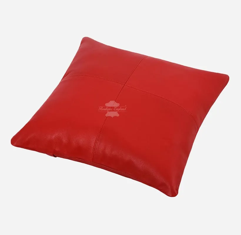 Leather Cushion Covers Pillow Case Home Bed Soft Square Size 16