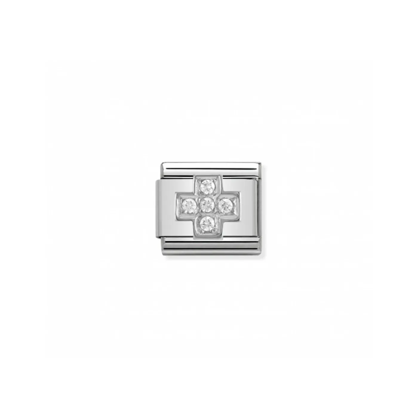 Link Nomination Acero y Plata "Cruz" 330304 03