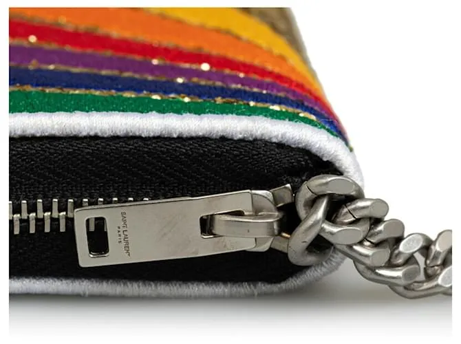 Monedero arcoíris Saint Laurent Multicolor 