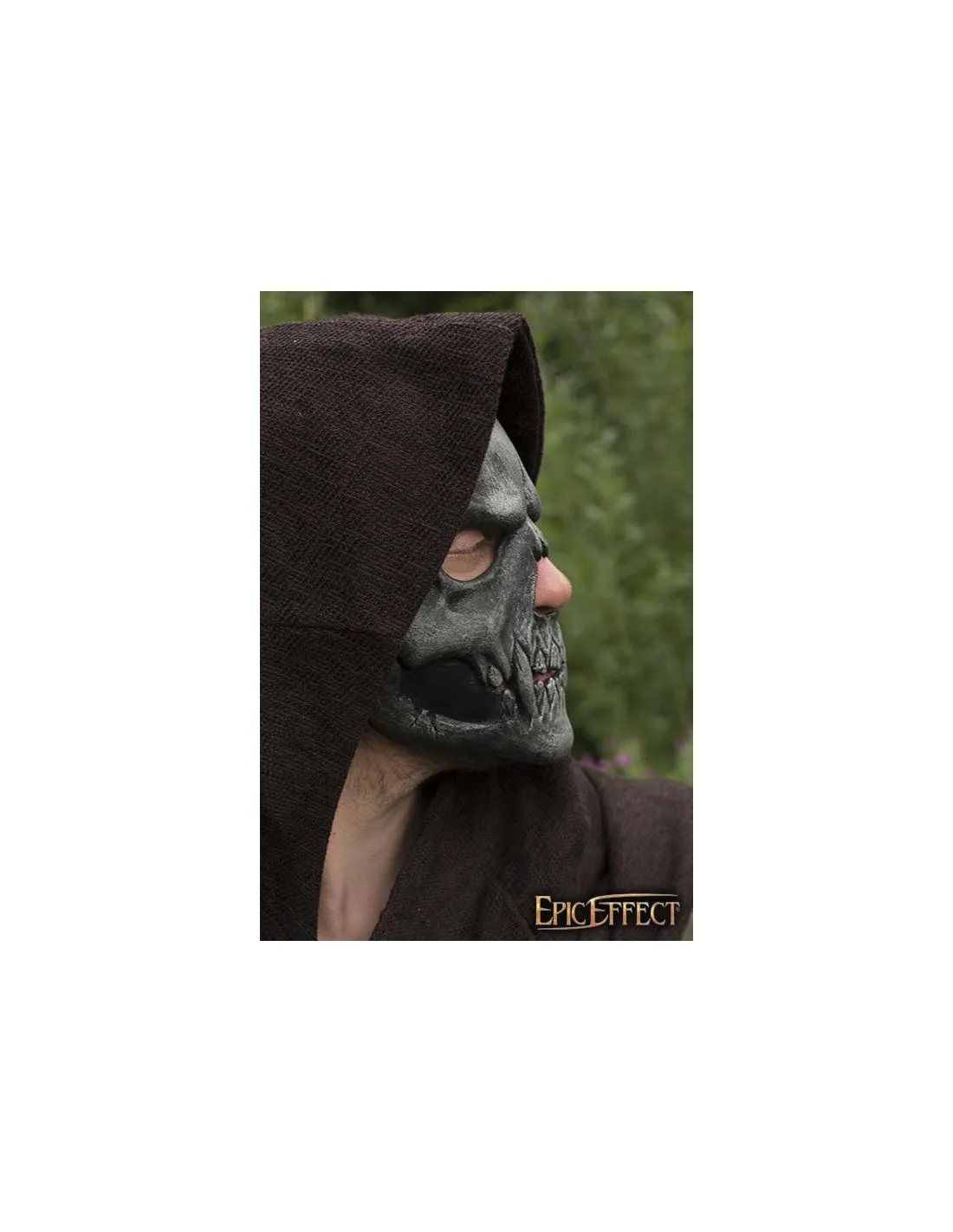 Máscara facial calavera plata