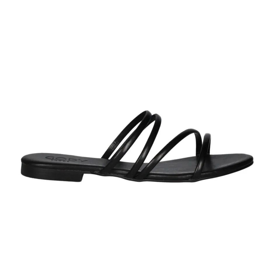 Pinky Piel Negro Tiras
