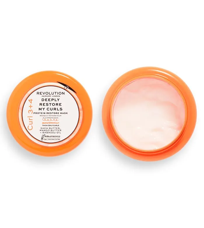 REVOLUTION HAIRCARE  MASCARILLA DEEPLY RESTORE MY CURLS  CURL 3+4