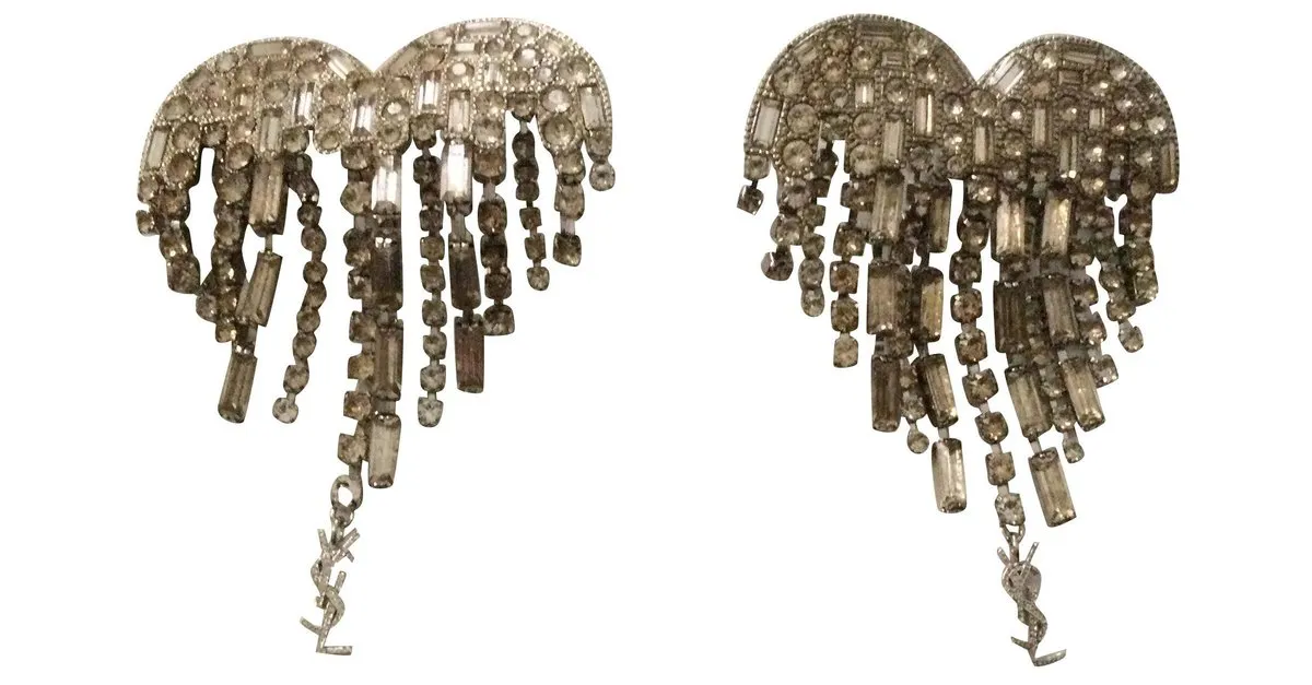 Saint Laurent Aretes Plata 