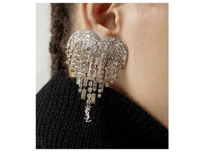 Saint Laurent Aretes Plata 