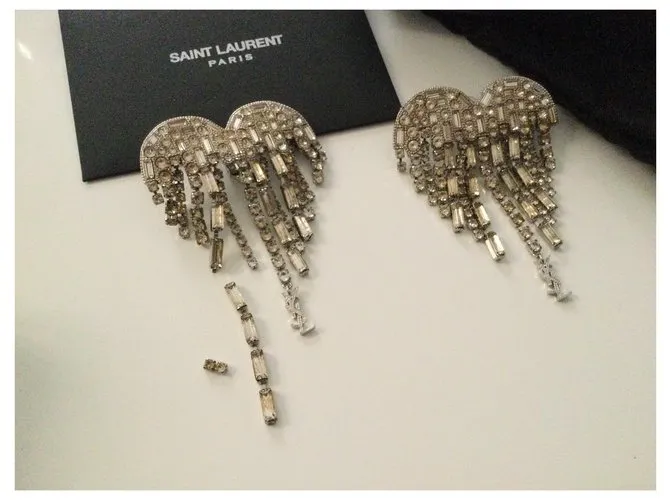Saint Laurent Aretes Plata 