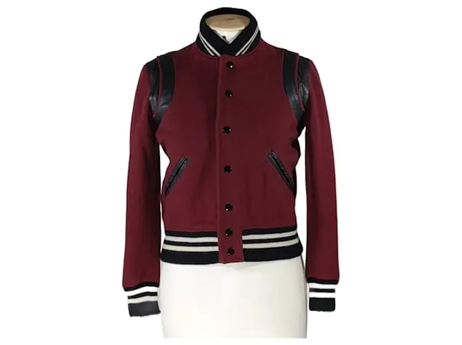 Saint Laurent Teddy Burdeos 