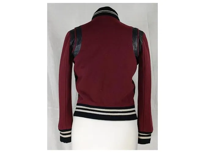 Saint Laurent Teddy Burdeos 