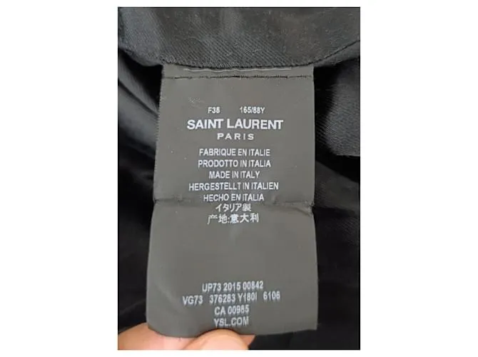 Saint Laurent Teddy Burdeos 