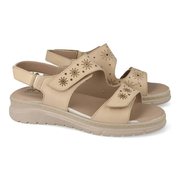SANDALIAS CONFORT MUJER MOD. ESME BEIGE