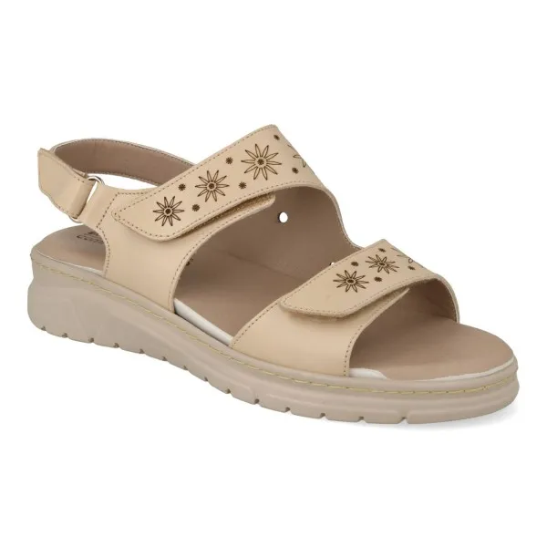 SANDALIAS CONFORT MUJER MOD. ESME BEIGE