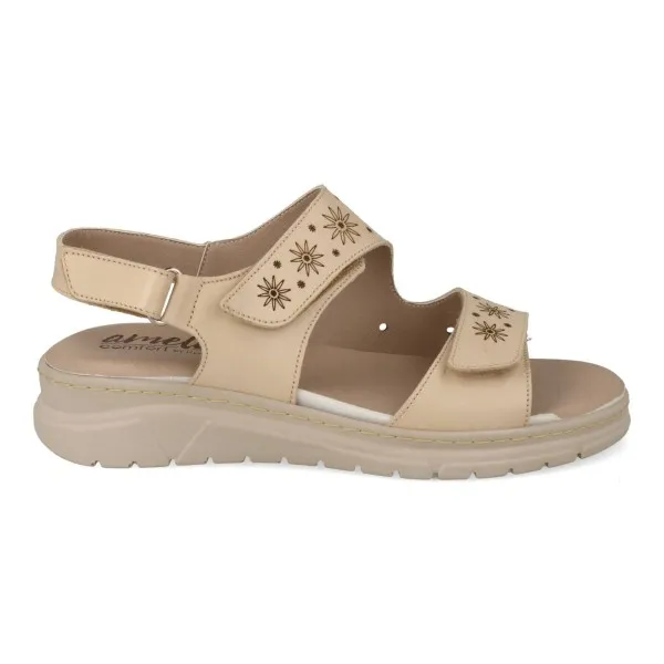 SANDALIAS CONFORT MUJER MOD. ESME BEIGE