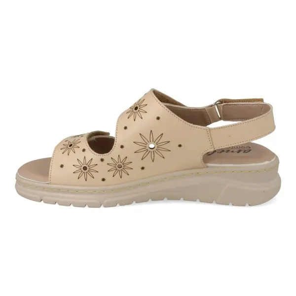 SANDALIAS CONFORT MUJER MOD. ESME BEIGE