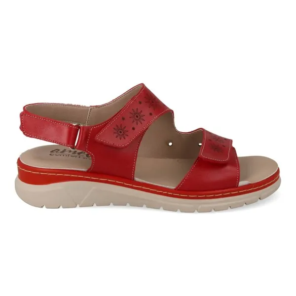 SANDALIAS CONFORT MUJER MOD. ESME ROJO