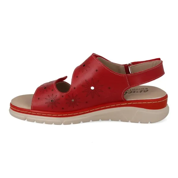 SANDALIAS CONFORT MUJER MOD. ESME ROJO