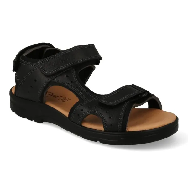 SANDALIAS DEPORTIVAS HOMBRE PIEL MOD. BLOSOM NEGRO